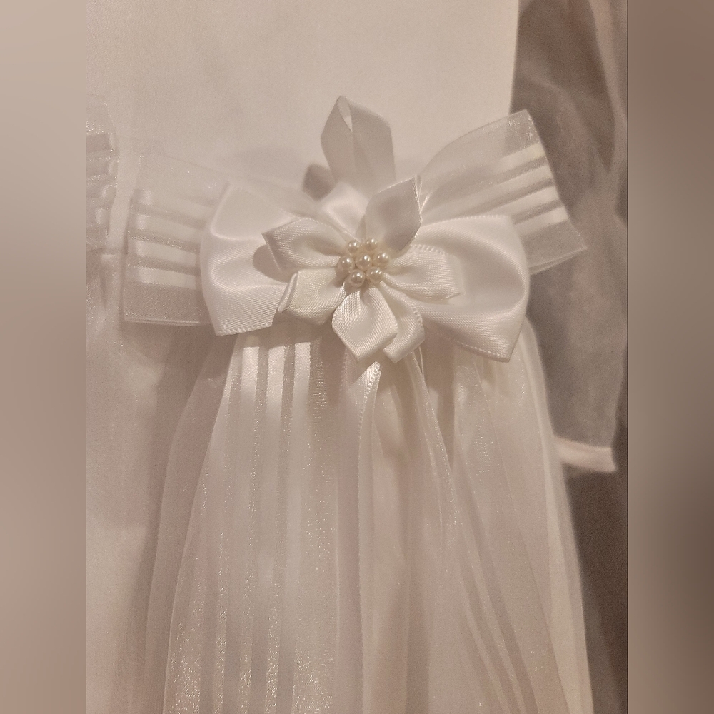 Bonnie Jean Communion Confirmation floral wedding flower girl dress + jacket 7 8 - Picture 7 of 9